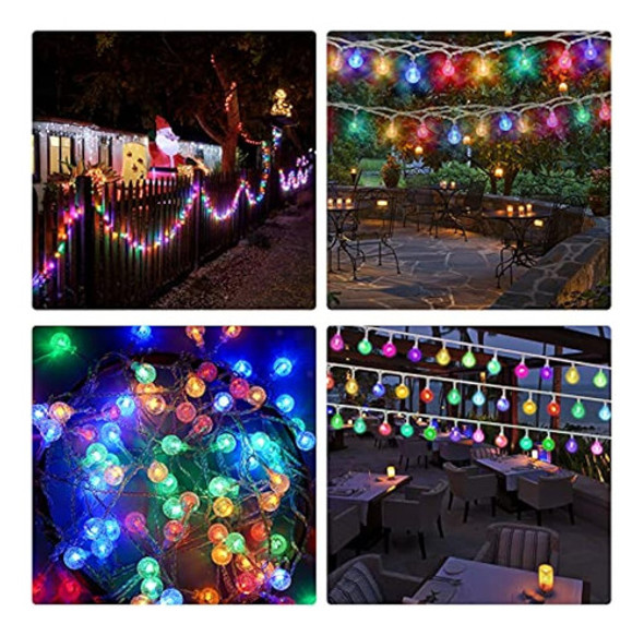 Cadena De Luces Solares Para Exteriores, Xzmysxg 100 Led 40 1