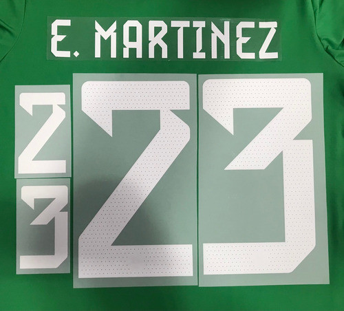Set Estampado Argentina N° 23 Dibu Martínez 2023 0
