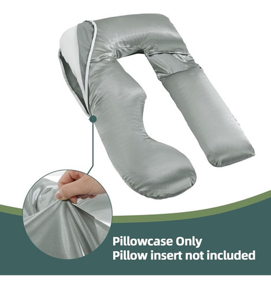 Balapet Funda De Almohada Para Embarazadas De Satén Sedoso ( 1