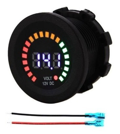 12v Coche Moto Led Panel Pantalla Digital Mini Voltaje Calib 0