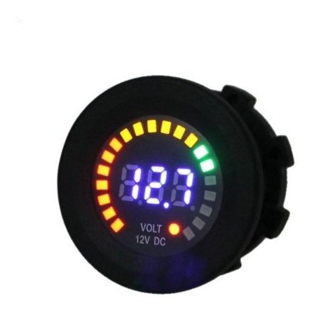 12v Coche Moto Led Panel Pantalla Digital Mini Voltaje Calib 1