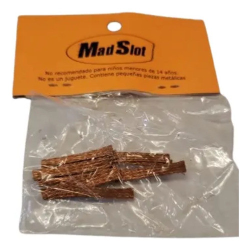 Escobillas Para Autos De Slot Bronce 25mm Blister X 5 Pares 1