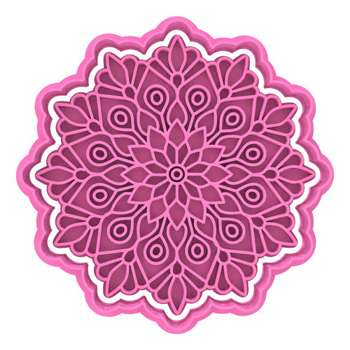 Cortante Y Sello Mandala 7 Porcelana Arcilla Ceramica 0