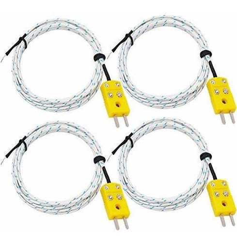 Sonda De Sensor Mini-conector Twidec / 4pcs 3m Tipo K Para T 0