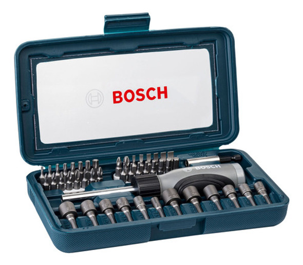 Kit De Pontas E Soquetes Para Parafusar Com 46 Peças Bosch 0