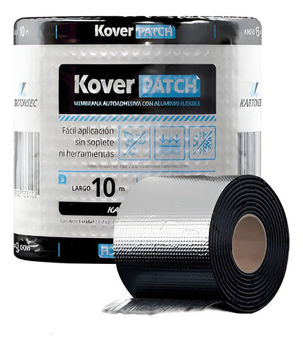Membrana Autoadhesiva Asfáltica Aluminio Rollo 10cm X 25mts 0
