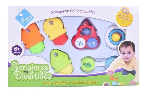 Sonajeros Divertidos X 7 Unidades - El Duende Azul 6007 0