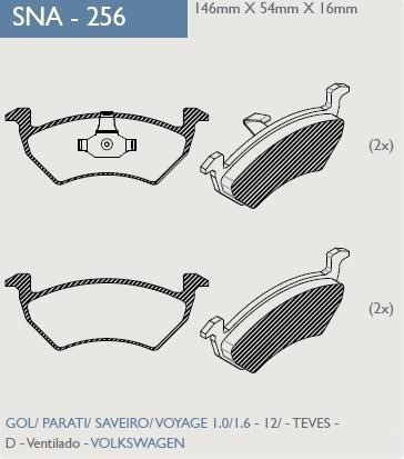 Pastilla De Freno Vw Gol/saveiro 2012 1