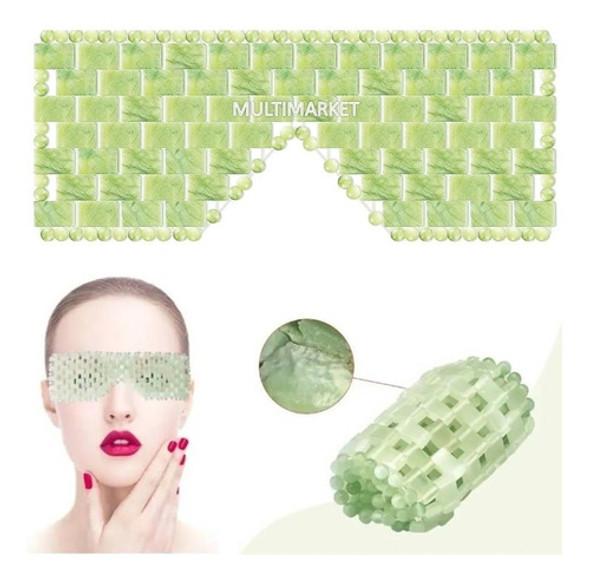 Antifaz Mascara De Ojos Relajante Piedra Jade Verde 0 Antifaz Mascara De Ojos Relajante Piedra Jade Verde 0