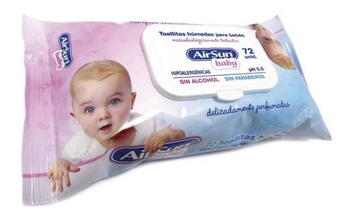 Toallitas Humedas Airsun Baby 72 Unidades 0
