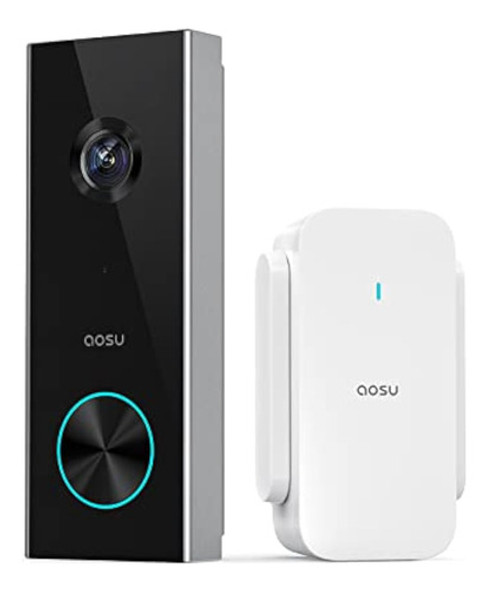 Aosu Timbre De Puerta Inalámbrico, Con Batería Y 0