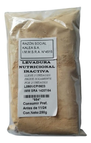 Levadura Nutricional Inactiva 250glleve 3 Pague Solo 2 0 Levadura Nutricional Inactiva 250glleve 3 Pague Solo 2 0