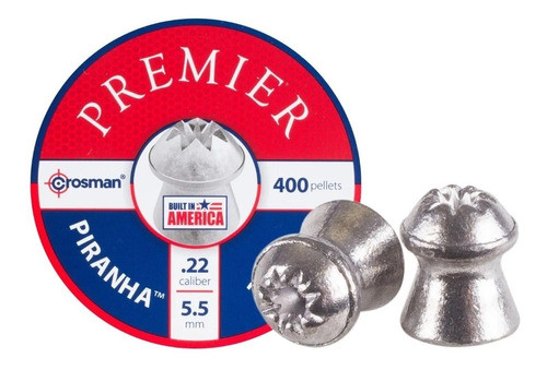 Balines Crosman Premier Piranha 5,5mm 14,3 Gr X 400 New2018 0