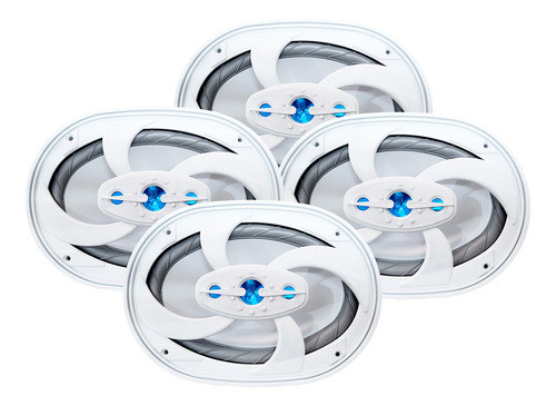 2 Pares Alto Falante 6x9 Marítimo Marinizado Barco Lancha 0