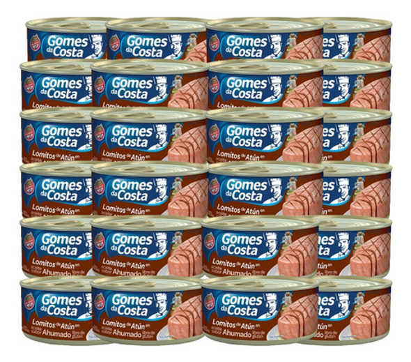 Atun Gomes Da Costa En Aceite Lomitos Lomo Ahumado 170gr X24 0