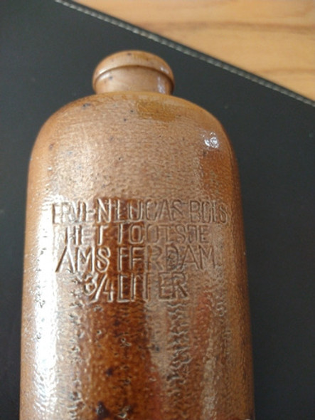 Botella Ginebra Cerámica Antigua De Ámsterdam 1