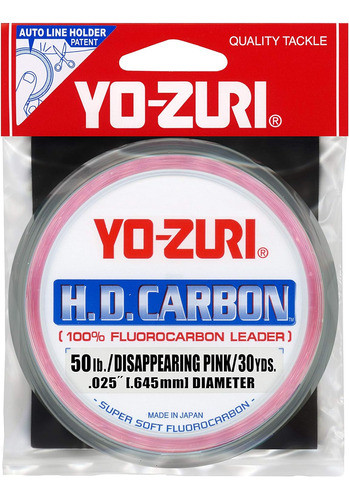 Yo-zuri Línea Líder De Fluorocarbono Hd De 30 Yardas Tanza 0
