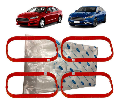 4 Junta Coletor Inferior Admissão Fusion 13-19 2.0 Ecoboost 0