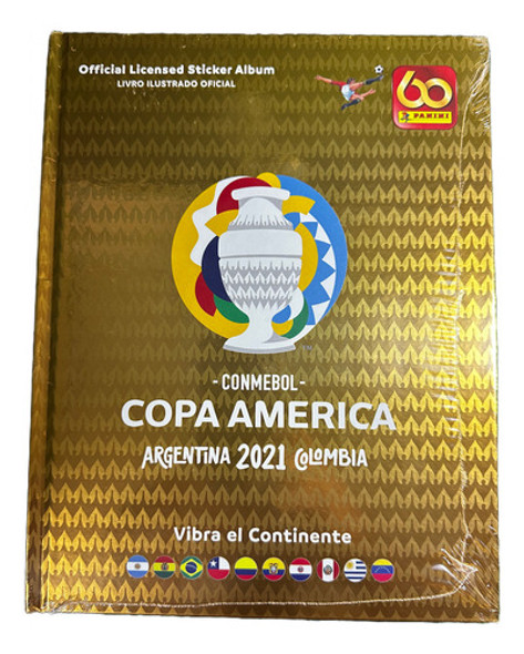 Panini Copa América 2021 Tapa Dura Dorada 0