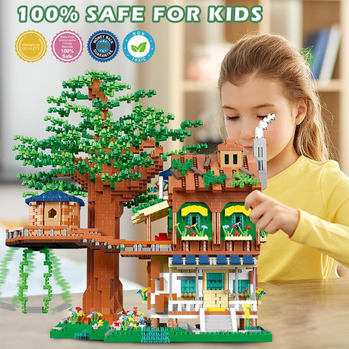 Hogokids Tree House Building Set - 4076 Pcs Friends Friendsh 1