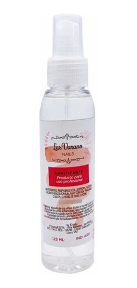 Sanitizante Antiséptico Uñas Manicuria Profesional 125ml 0