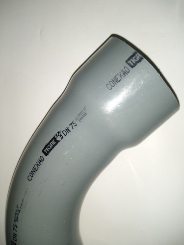 Curva 90º Hh Ø 75 Junta Pegar Pvc Tigre Dn75 1