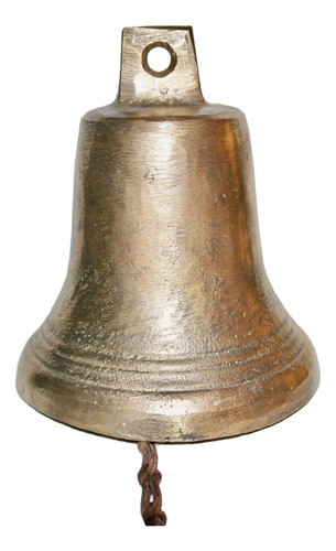 Campana Grande De Bronce Con Cadena 2,200 K. 0