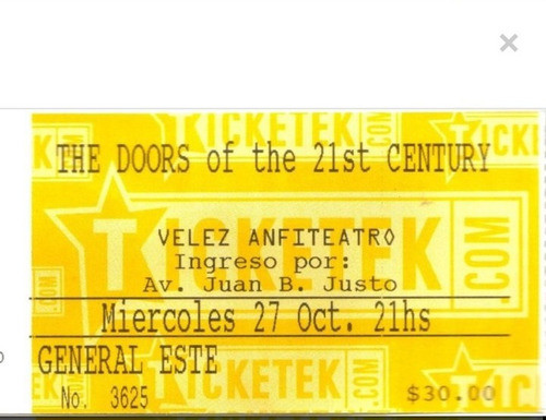 The Doors Of 21st Century - Velez Sarsfield 27-10-2004 Audio 0