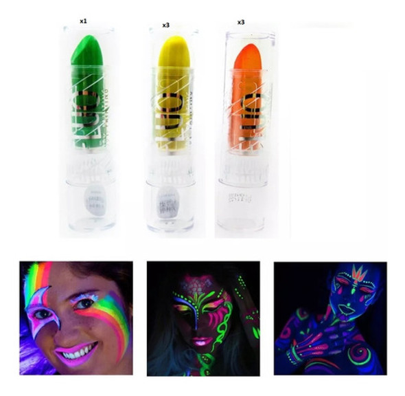 Maquillaje Artistico 7 Labiales Fluo Thelma & Louise 1