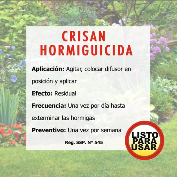 Hormiguicida Líquido Pulverizador 400cc Crisan - Lnf 1 Hormiguicida Líquido Pulverizador 400cc Crisan - Lnf 1