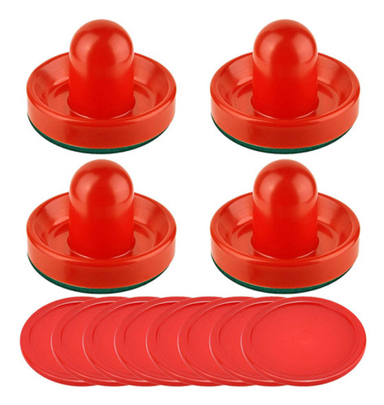 Empurradores E Discos De Hóquei De Ar, Remos De Vermelho 0