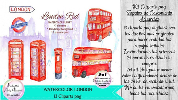 Cliparts Imagenes Png Londres Acuarela 1