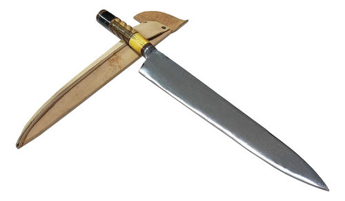 Cuchilla Criolla Facon Artesanal Acero Cuchillo Vaina F115 1
