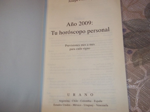 Tu Horóscopo Personal Año 2009 - Joseph Polansky 1