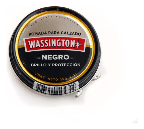 Wassington Pomada Para Calzado Negra X 30 Gr. 1