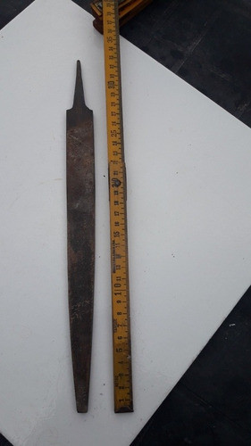 Herramienta Antigua Lima Plana Toro Alemania Largo 34 Cm 0