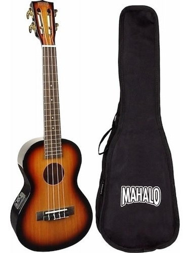 Ukelele Soprano Electroacústico Mahalo Mj1vt3ts Con Funda 0