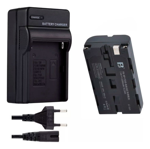 Kit Cargador Y Batería F550 Iluminacion Luz Continua Click 0