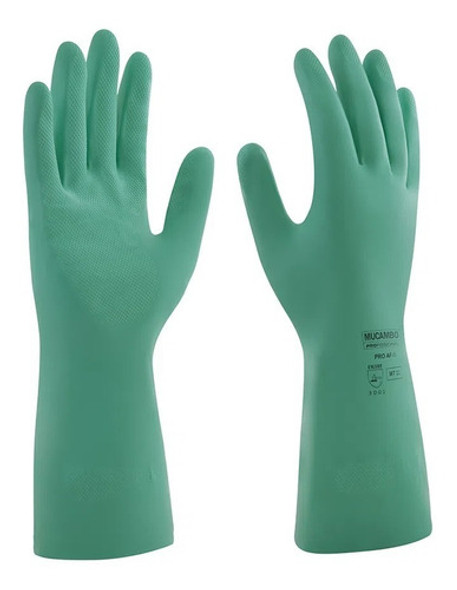 2 Pares Luvas Borracha Nitrilica Limpeza, Cozinha, Faxina 0