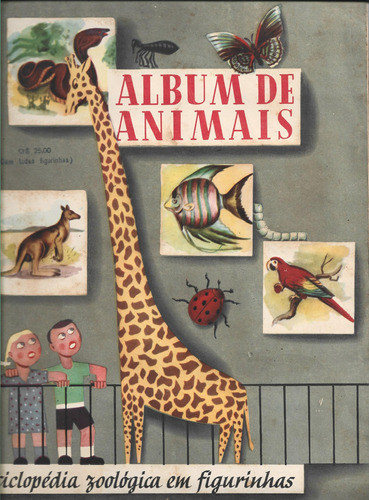 Album Figurinha - Album De Animais  - Completo Edigraf 1952 0