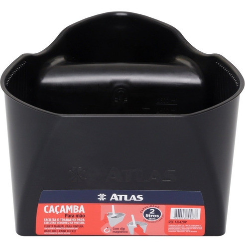 Caçamba Atlas Plástico Para Mão De Pintura Rolo Pincel 2 Lt 0