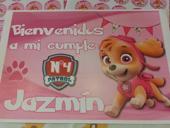 Sky Paw Patroll Patrulla Canina Cumpleaños Candy Skye 1