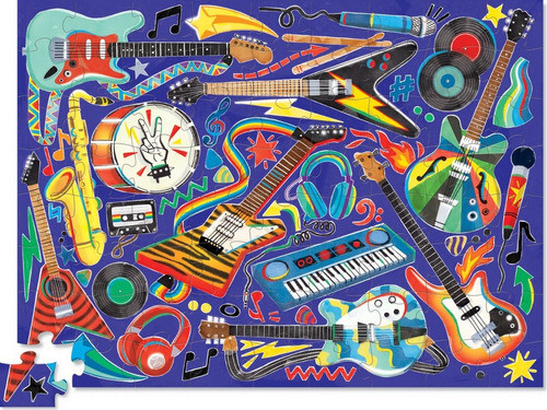 Rompecabezas Rock N Roll Musica 72 Piezas Crocodile Creek 1