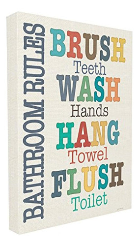 La Colección Stupell Decoración Del Hogar Colorido Baño Regl 0