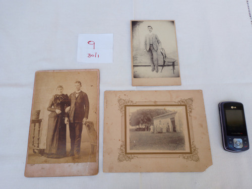Lote 3 Antiguas Fotos 1900 Flia Campo, Esposos Schile Sta Fe 0