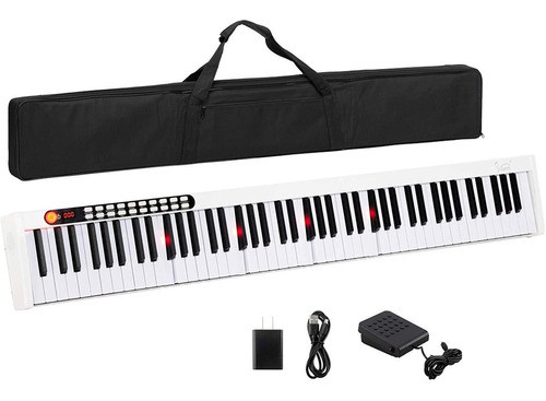 Glarry 88 Teclas Digitales Piano Port Til Touch Sensible 0