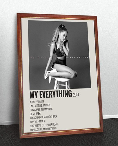 Ariana Grande Poster Album My Everything Cuadro Para Colgar 0