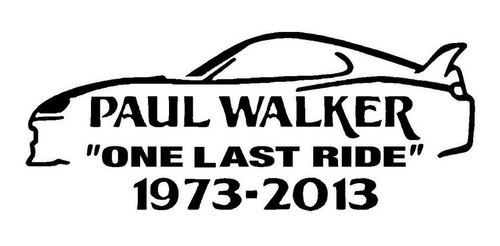 Sticker  Paul Walker 2 Rip Rápido Y Furioso   Racing Tuning 0