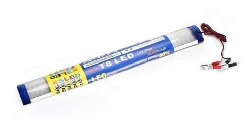 Tubo Led 12v Con Pinzas Bateria 18w Led T8 72 Leds Mfshop 0