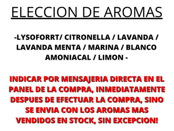 3 Lts Desodorante  Desinfectante Bactericida Concentrado 1